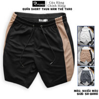 Quần Short Nam Thun Màu Đen, Trắng, Kem, Xám - Quần Sọt Nam Thun Rurumen - Quần Ngắn Nam Big Size - Quần Short Thun Nam