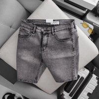 Quần short nam xuất khẩu màu đen wash bụi