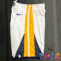 Quần short NBA chất lượng cao Warriors Home Away White Nike Fan Version Shorts NBA Curry Thompson