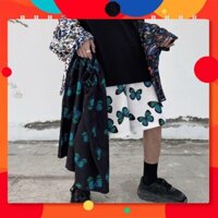 QUẦN SHORT NGỐ HỌA TIẾT BƯỚM 2 MÀU - QUẦN ĐÙI LỬNG BUTTERFLY UNISEX [sập sàn]
