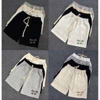 Quần Short Nỉ Thể Thao Tổng Hợp Đủ Hiệu 4 Màu - Quần Ngắn Nỉ Chân Cua Thể Thao Cao Cấp Đầy Đủ Tem Túi Zip