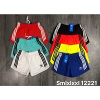 Quần short nữ 2 lớp 3 sọc tập thể thao chạy bộ, gym