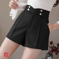 Quần Short Nữ 4 Khuy Cạp Cao Lưng Thun