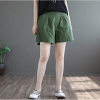 Quần short nữ chất đũi QS01(40-68kg)