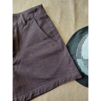 Quần Short Nữ Kaki Màu Nâu Size 27