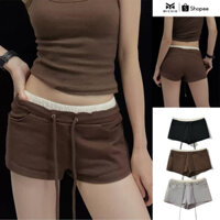 Quần Short Nữ MICHIO Ống Rộng Chất Nỉ Cotton Cao Cấp Nâng Mông, Hack Dáng