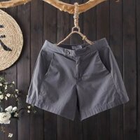 Quần Short Nữ Mùa Hè Mỏng Nghệ Thuật Cotton Nguyên Chất Giải Trí Mùa Hè Ngoài Trời Phù Hợp Với