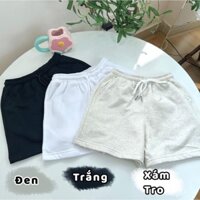 QUẦN SHORT NỮ NHIỀU MÀU mặc nhà lưng chun eo co giãn