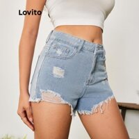 Quần Short Nữ , Quần Đùi Jeans Nữ Rách Tua Rua Sexy Cực Coll Ngầu L12