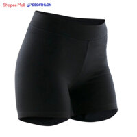 Quần short ôm sát tập gym fit+ 500 cho nữ đen DECATHLON DOMYOS mã 8511787