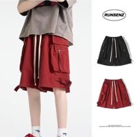 Quần Short Phối Túi Hộp Ống Rộng Thời Trang Hàn Quốc Cao Cấp Dành Cho Nam M-8XL Plus