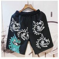 Quần Short Poly Khủng Long - Đen
