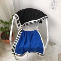 QUẦN SHORT , QUẦN THỂ THAO ,  QUẦN LỬNG MẶC NHÀ QUẦN  , ĐÙI NAM NỮ  , QUẦN ĐÙI THUN - Xanh - Freesize