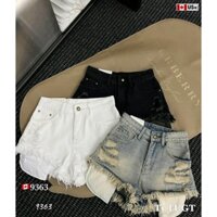 Quần short sooc ngắn jean denim bò túi thò tua rua gấu HiNa QCCC QCL1 QS0094