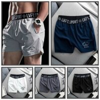 Quần Short Tập Gym Thể Thao LVFT Si Dù Nhẹ, Mát_ Ken Store