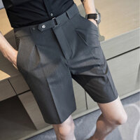 Quần short tây nam Manxury lưng cao sidetab co giãn nhẹ - không nhăn - không xù - không phai msm 04