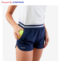 Quần short tennis pickleball tsh500 cho bé gái xanh navy Decathlon ARTENGO mã 8609565