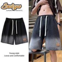 Quần short thắt lưng dây rút thoải mái Zerotogue cho mùa hè - Cái nhìn chuyển màu hiện đại