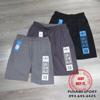 Quần short thể thao Adidas 3 lá (ghi)