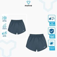 Quần Short Thể Thao Chạy Bộ Nữ MOTIVE WOMEN SHORT RUNNING (Quần có lót boxer) - Màu Xám Nhạt