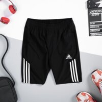 Quần Short Thể Thao Nam Adidas, Quần Short Nam Cao Cấp, Chất Thun Poly Thoáng Mát, Chống Thấm
