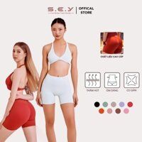 Quần short thể thao SEY LUX SHORT, quần đùi thể thao nữ, quần tập gym, yoga cao cấp co giãn mềm mịn