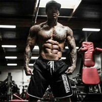 Quần short thể thao tập gym vải lưới thoáng khí thoải mái size lớn thời trang cho nam