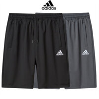 Quần short thêu nam Adidas Quần short khô nhanh thời trang đơn giản bằng lụa băng