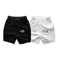 Quần short thun nam cao cấp trắng đen, quần thun đùi nam mặc ở nhà, đi chơi, thể thao RIOOSHOP RPS011