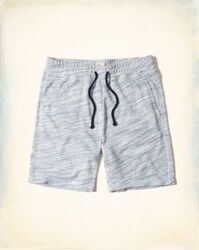 Quần short thun nam Hollister HCO-S14 Classic Fit Fleece Shorts Heather Blue