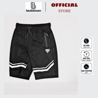 Quần Short thun nam V co giãn, bảo bảo man ép nhiệt cao tần, Quần đùi nam thể thao phom siêu đẹp (45-85kg)