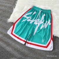Quần short thương hiệu thời trang nam 6950, quần tập năm điểm, phong cách Mỹ, đánh giá tốt [Thể thao] thoáng khí, rộng rãi, chạy bộ, bóng rổ, Thompson mùa hè
