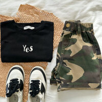 Quần short trẻ em cho bé trai và bé gái, quần camo năm điểm cho trẻ sơ sinh