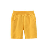 Quần Short Trẻ Em Quần Màu Vàng Trẻ Em Quần Ngắn Cotton Thời Trang Bé Trai
