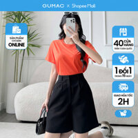 Quần short trơn phối túi GUMAC QD11019 - LSHE0307