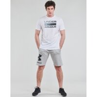 Quần Short Under Armour Nam Chính Hãng - Rival Fleece Big Logo Shorts - Màu Xám | JapanSport 1357118-011