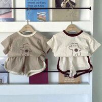 Quần Short Và Áo Thun Ngắn Tay Thời Trang Mùa Hè Mới Dành Cho Bé Trai 3-10 Tuổi