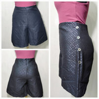 Quần Short Vải Cạp Cao MANGO