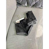 Quần shorts đùi Jeans nữ co giãn, quần đùi jeans nữ ngắn lưng cao