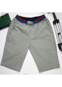 QUẦN SHORTS KAKI NAM LƯNG THUN - Xám Nhạt - 29