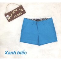 Quần Shorts Kaki Thun Màu Xanh Biếc / Quần Shorts Kaki Basic