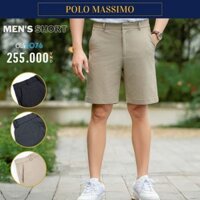 QUẦN SHORTS NAM CAO CẤP CÓ CO GIÃN, MÀU CƠ BẢN, DỄ PHỐI - POLO MASSIMO