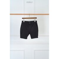 Quần shorts nam màu đen Alessandro Luigi S12/P888