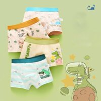 Quần sịp bé trai, quần lót quần chip cho bé set 4 chiếc vải cotton thoáng mát thiết kế máu sắc tươi sáng