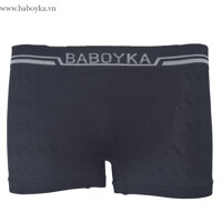 Quần Sịp Đùi Nam Baboyka Dệt Liền Khối, Họa Tiết Dệt Độc Đáo, Thông Hơi Thoáng Mát. - XL - MÀU ĐEN