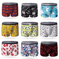 Quần Sịp đùi thun lụa in hình - 2XL