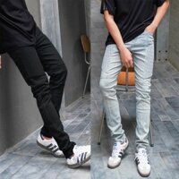 Quần Skinny Jeans Classic Biker Form Nam Faza Streetwear, Màu Xanh Wash QJ1 - Hàng Chính Hãng