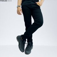 Quần Skinny Jeans Nam Đen -Kiểu Trơn-Chất Liệu Cotton Co Giãn-Ống Đứng Dáng-Ống Ôm Chân Chuẩn Skinny