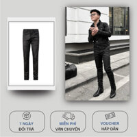 QUẦN SKINNY JEANS NAM WAX FULL ĐEN BÓNG - J.CUS