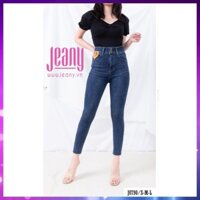 Quần Skinny Nữ Màu Đậm 2 Nút Túi Da J0790 - Jeany bảo hành chính hãng